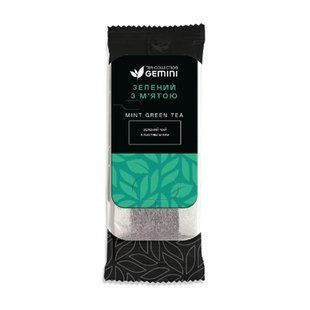 Чай пакетований Gemini Grand Pack для чашки Зелений з м'ятою 15 шт по 2,5 г 2581696826 фото