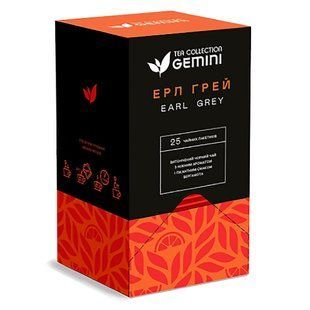 Чай пакетированный Gemini BOX Эрл Грей 2г 25шт 2108670159 фото