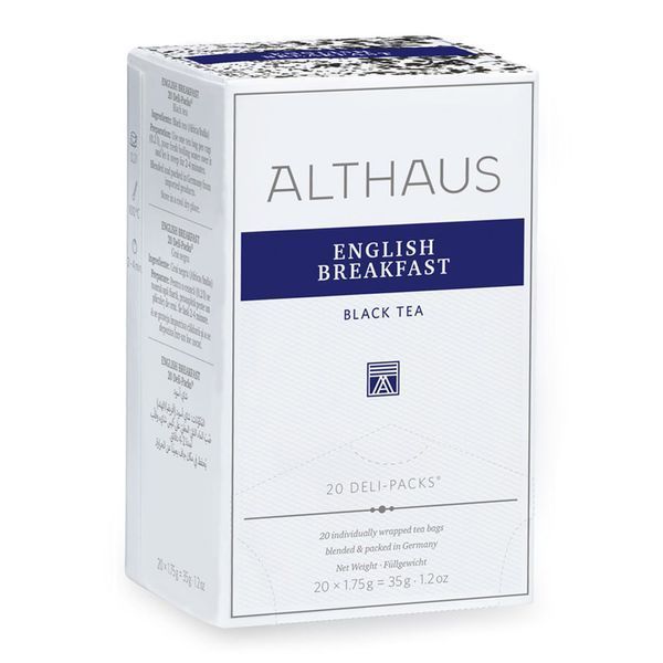 Чай чёрный пакетированный Althaus English Breakfast (Английский завтрак) Deli Packs 20 пакетиков по 1,75г 1882142596 фото