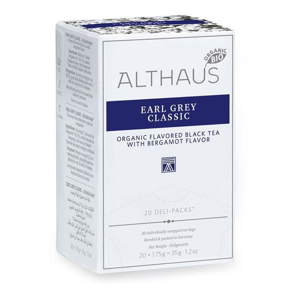 Чай чорний з бергамотом пакетований Althaus Earl Grey Classic (Сірий Граф) Deli Packs 20 пакетиків по 1,75г 1882175971 фото