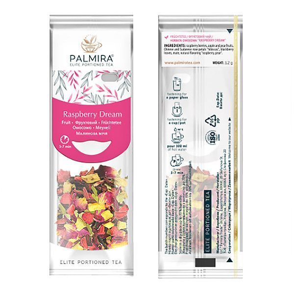Чай &laquo;Малиновая мечта&raquo; T-cup Palmira фруктовый 3,2г (10шт) 2521063826 фото