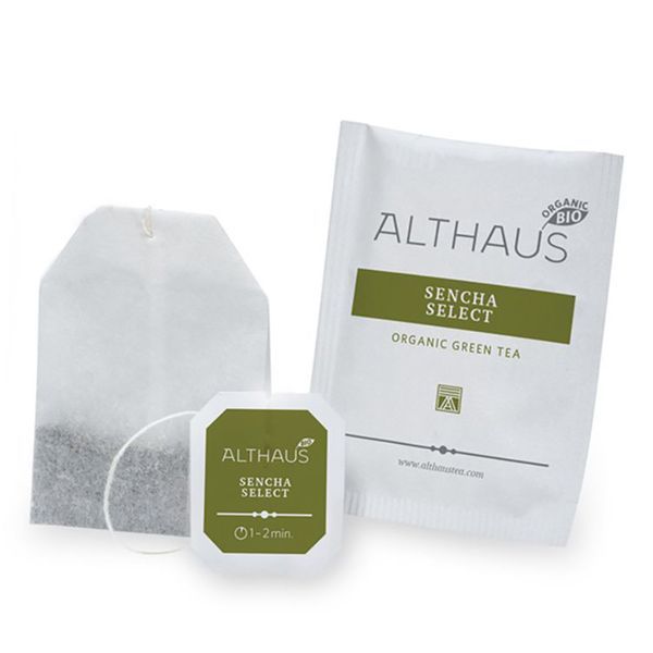 Чай зеленый пакетированный Althaus Sencha Select (Сенча Селект) Deli Packs 20 пакетиков по 1,75г 1882820785 фото