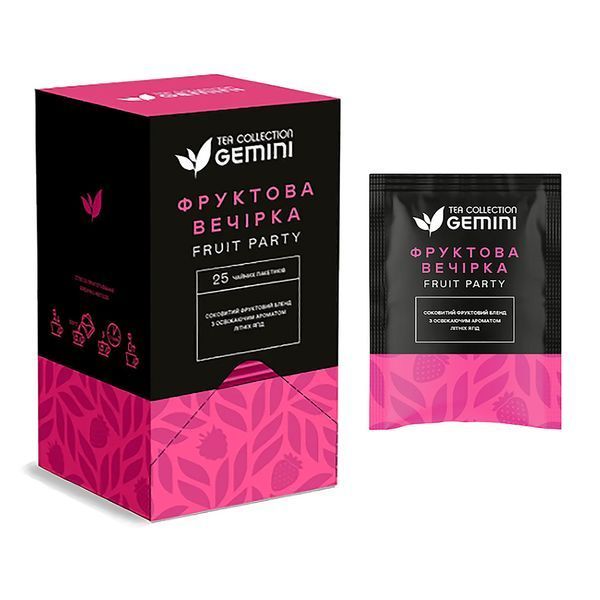 Чай пакетированный Gemini BOX Фруктовая вечеринка 2г 25шт 2108682203 фото