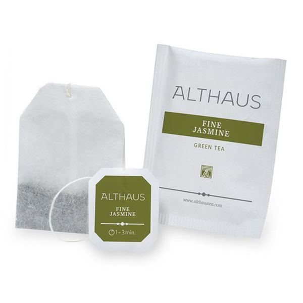 Чай зелёный с жасмином пакетированный Althaus Fine Jasmine Deli Packs 20 пакетиков по 1.75г 1882823839 фото