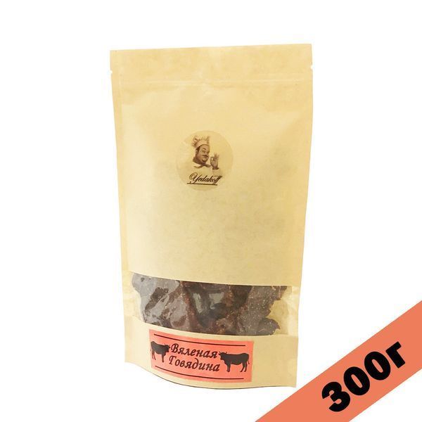 Yedakoff мясные снеки, Вяленая говядина, 300г 1690050409 фото
