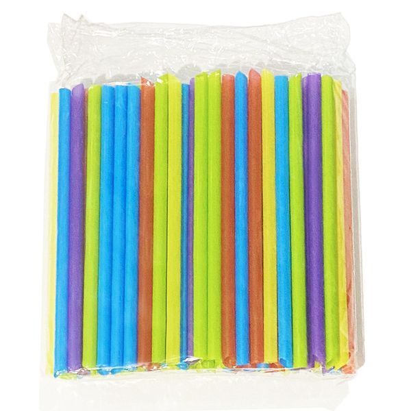 Трубочки кольорові для смузі та Bubble Tea (Бабл Ті), 210х9 мм, 100шт 2282353184 фото