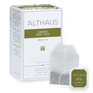 Чай зеленый пакетированный Althaus China Zhu Cha Deli Packs 20 пакетиков по 1,75г 1892886781 фото