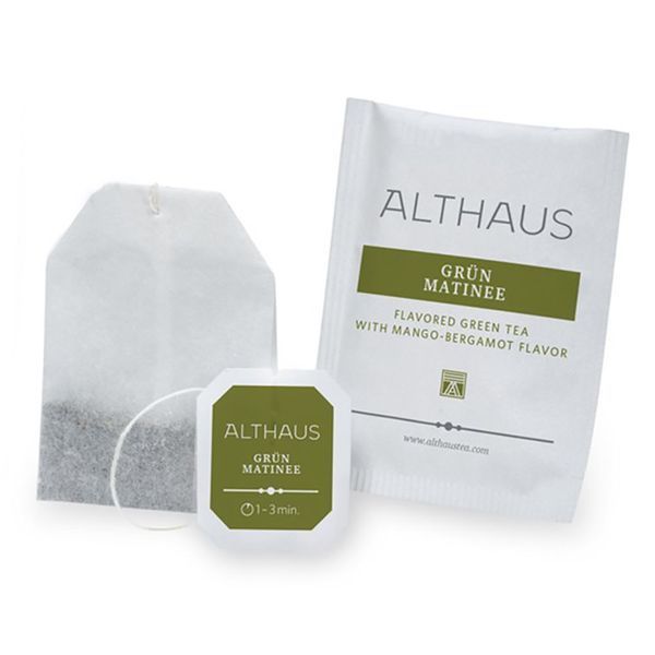 Чай зелений пакетований Althaus Green Matinee (Грін&nbsp;Матіне) Deli Packs 20 пакетиків по 1,75г 1927145489 фото
