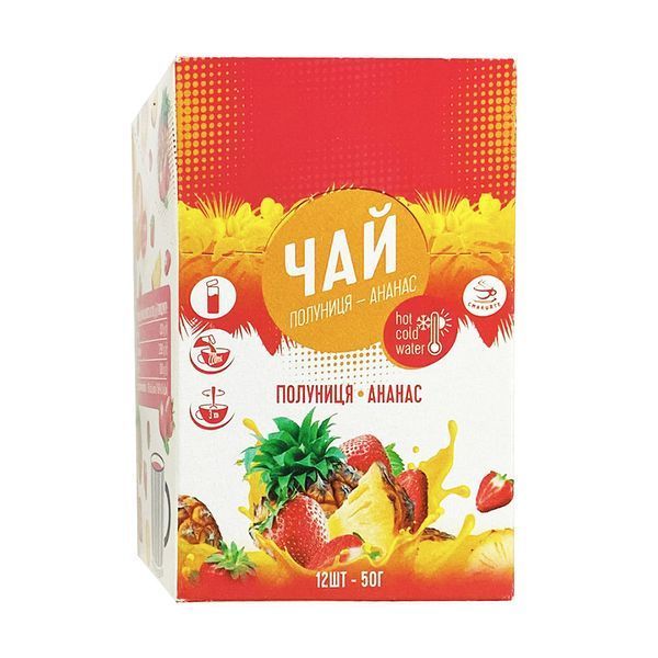 Напій Смакуйте Чай Полуниця Ананас, стік 50 г 1743996570 фото