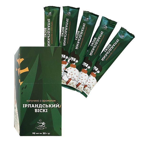 Напиток Смакуйте Капучино с ароматом Ирландский Виски, стик 35 г 1752737970 фото