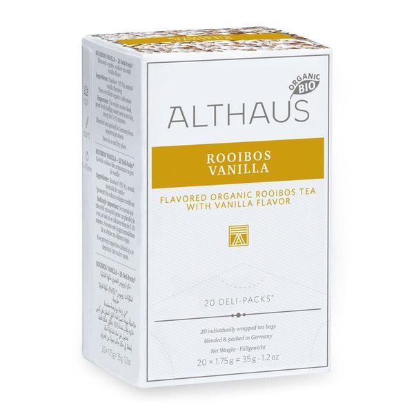 Чай трав'яний пакетований Althaus Rooibosh Vanilla, Deli Packs, 20 пакетиків по1,75г 1867955701 фото