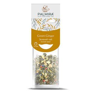Чай зелёный с имбирем пакетированный Palmira "Зелёный Имбирь" T-cup 10 саше по 2,4г 1682749624 фото